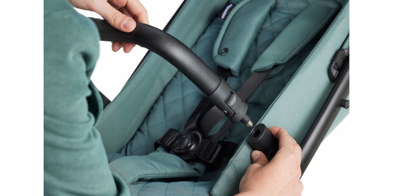 Wózek spacerowy Easywalker Jackey2 XL Agave Green / zielony Stelaż Aluminiowy