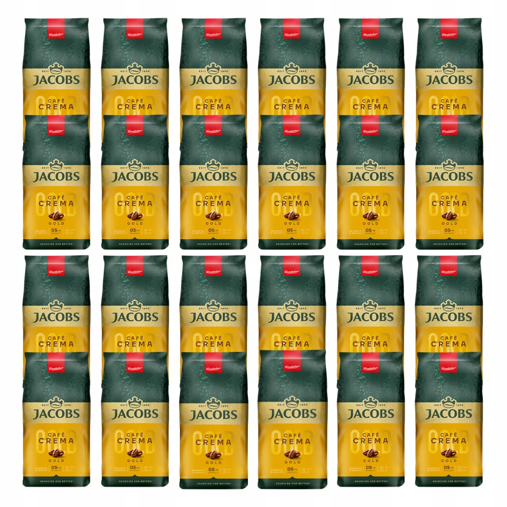 Kawa ziarnista Jacobs Crema Gold 24x 1kg