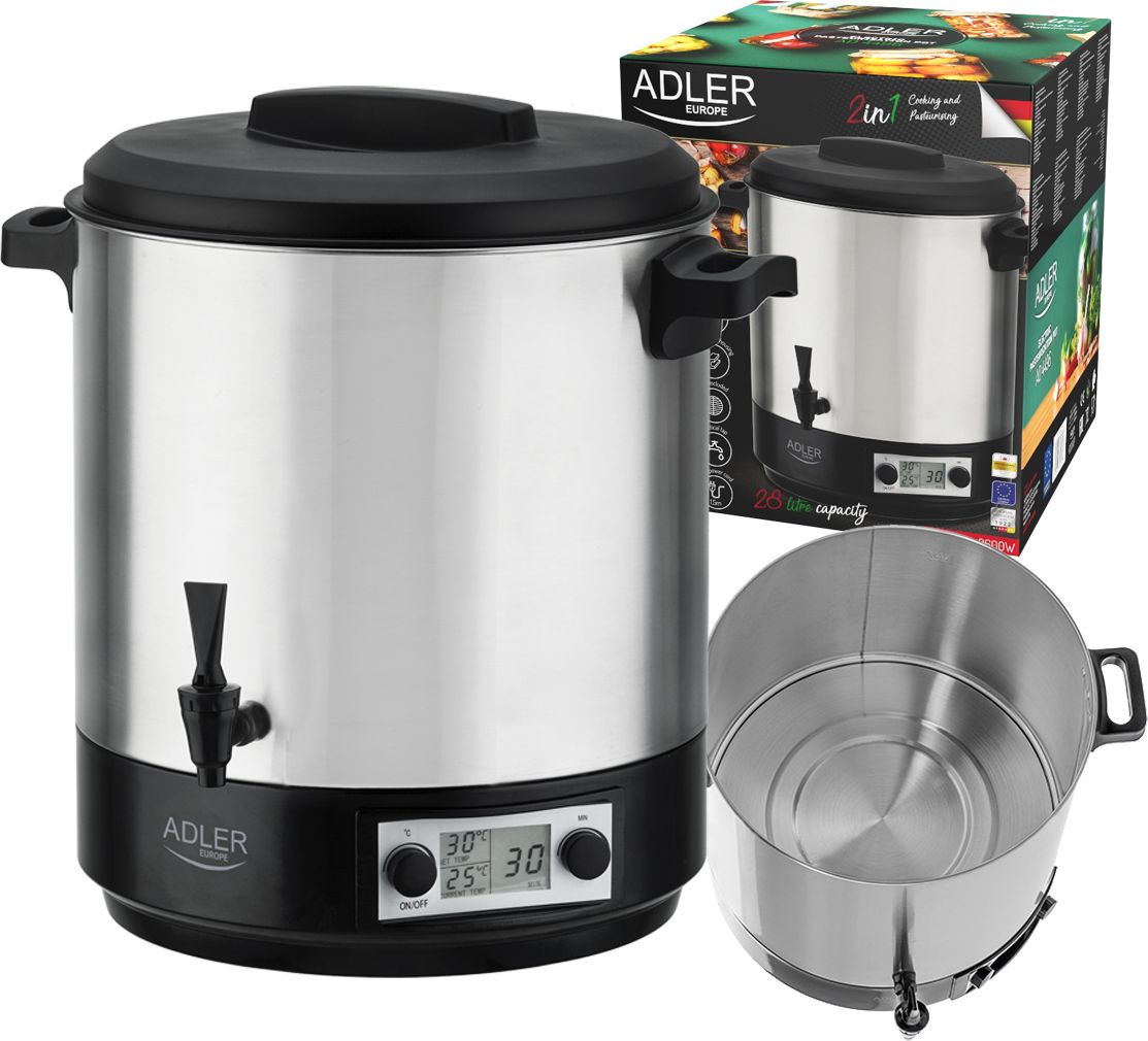 Adler Elektryczny Garnek do Pasteryzacji 28 L Ad 4496