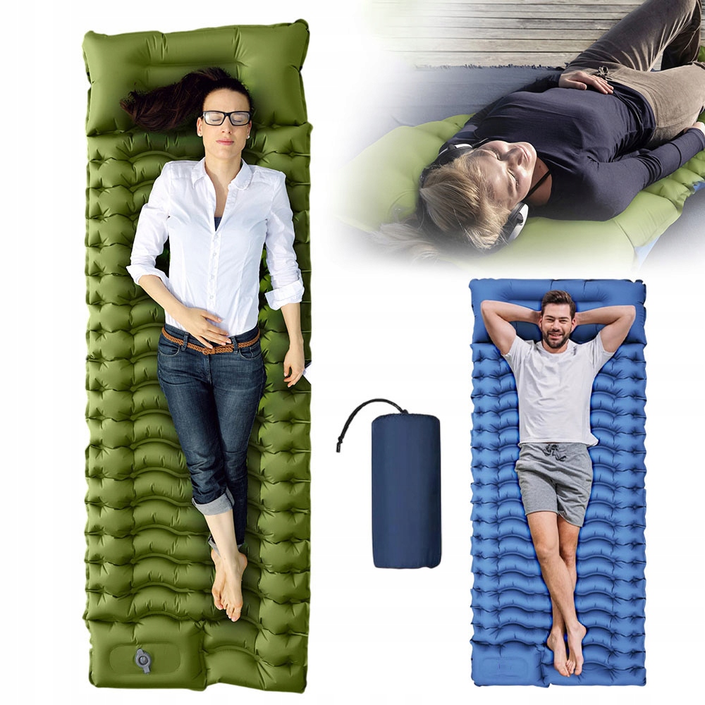 Samonafukovací Karimatka Pro Kempování 195×68×10 CM S Polštářem