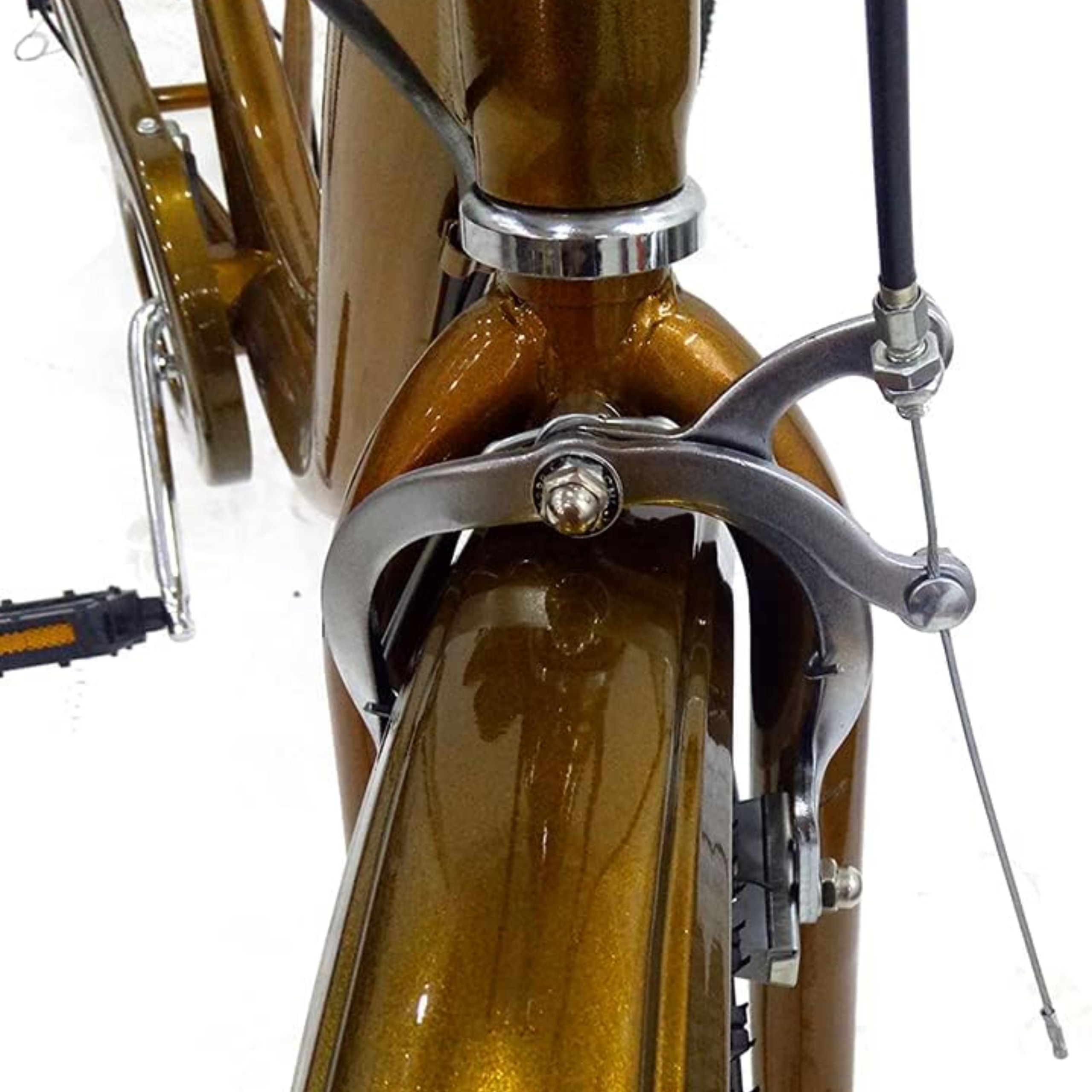 ROWER TRÓJKOŁOWY DLA DOROSŁYCH ZŁOTY 24 CALE 6 BIEGÓW KOSZYK Model Z KOSZEM