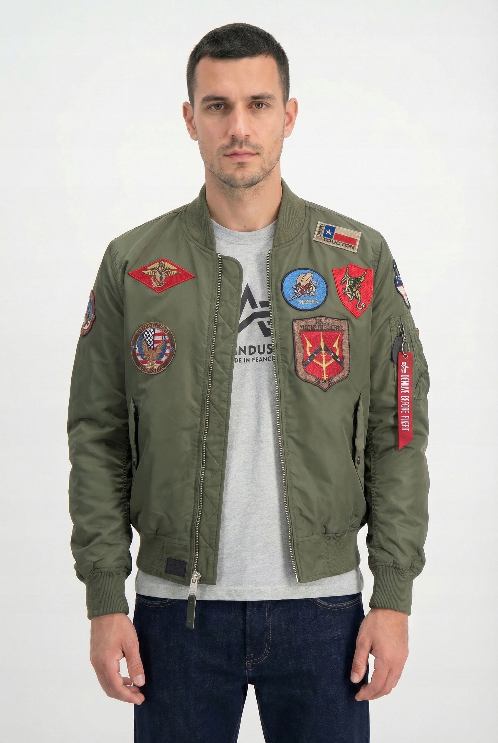 bunda Top Gun MA-1 Pilot Bomber Lw olivová M