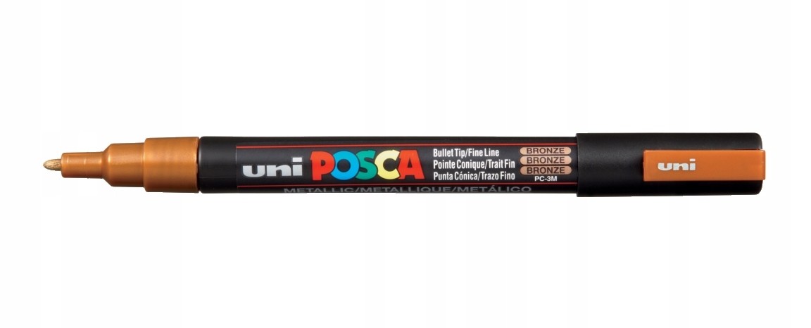 

Marker z farbą plakatową Posca PC-3M jasno-brązowy