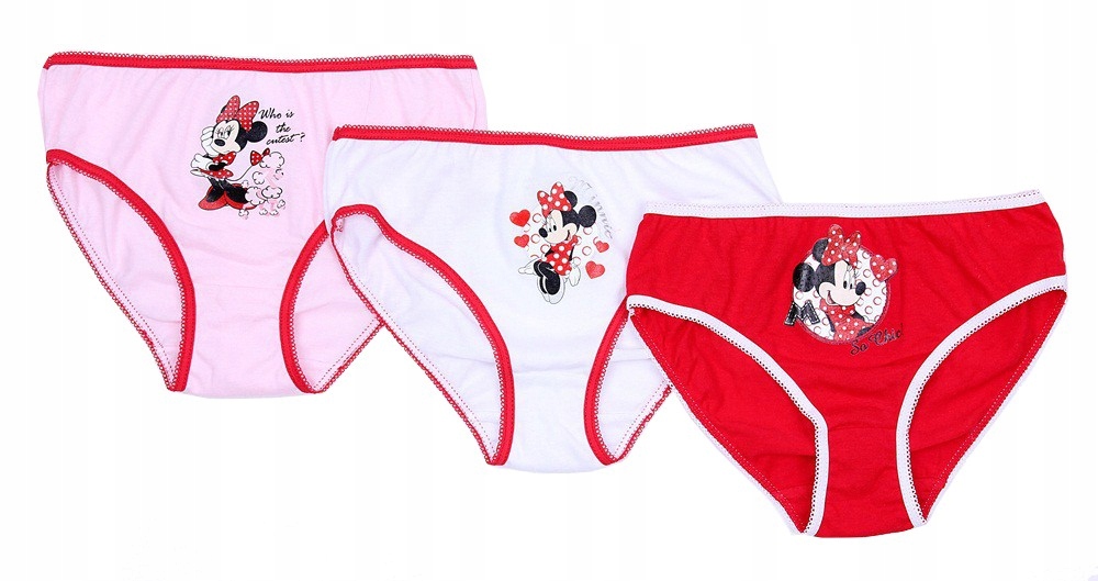 

3 x Majtki Myszka Minnie Disney 6-8 lat 122 cm