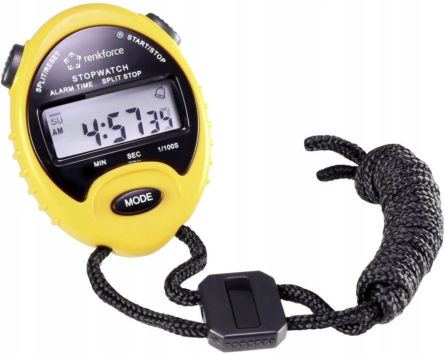 STOPER SPORTOWY CYFROWY 0,01s METRONOM ELEKTRONICZNY RENKFORCE GERMANY