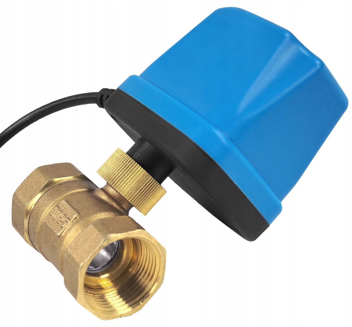 Elektrozawór kulowy 1/2" siłownik 230V z baterią zamknięty dn15 siłownikiem