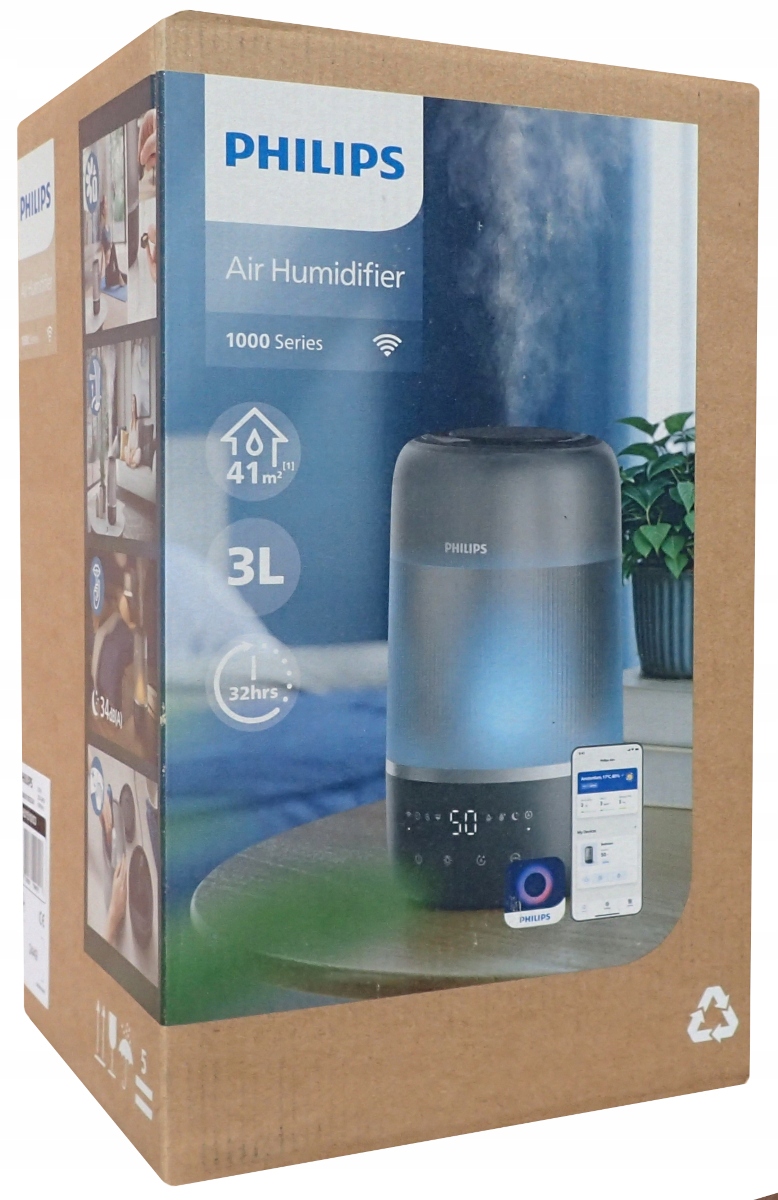 Ultrazvukový zvlhčovač vzduchu Philips HU1510 Nočná Lampa Aromaterapia