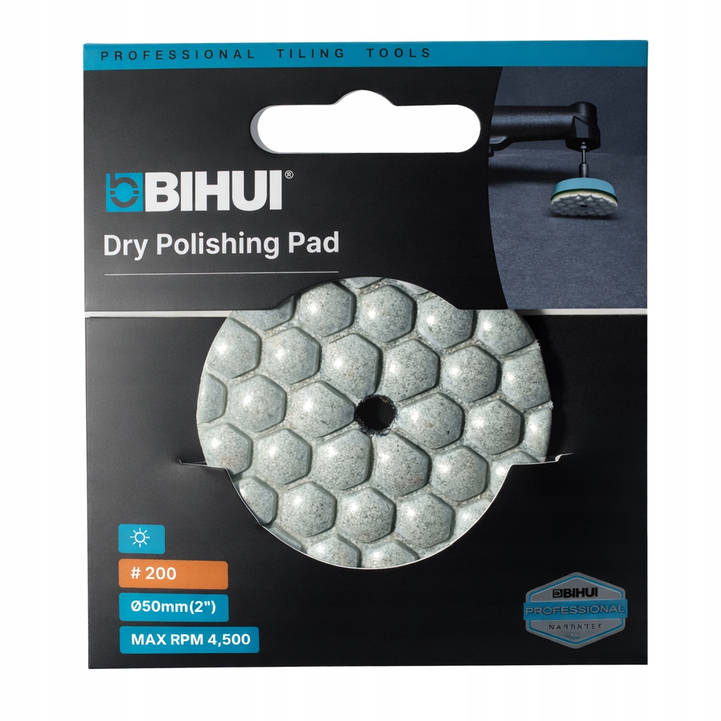 BIHUI MINI PAD DO POLEROWANIA NA SUCHO P200 50mm