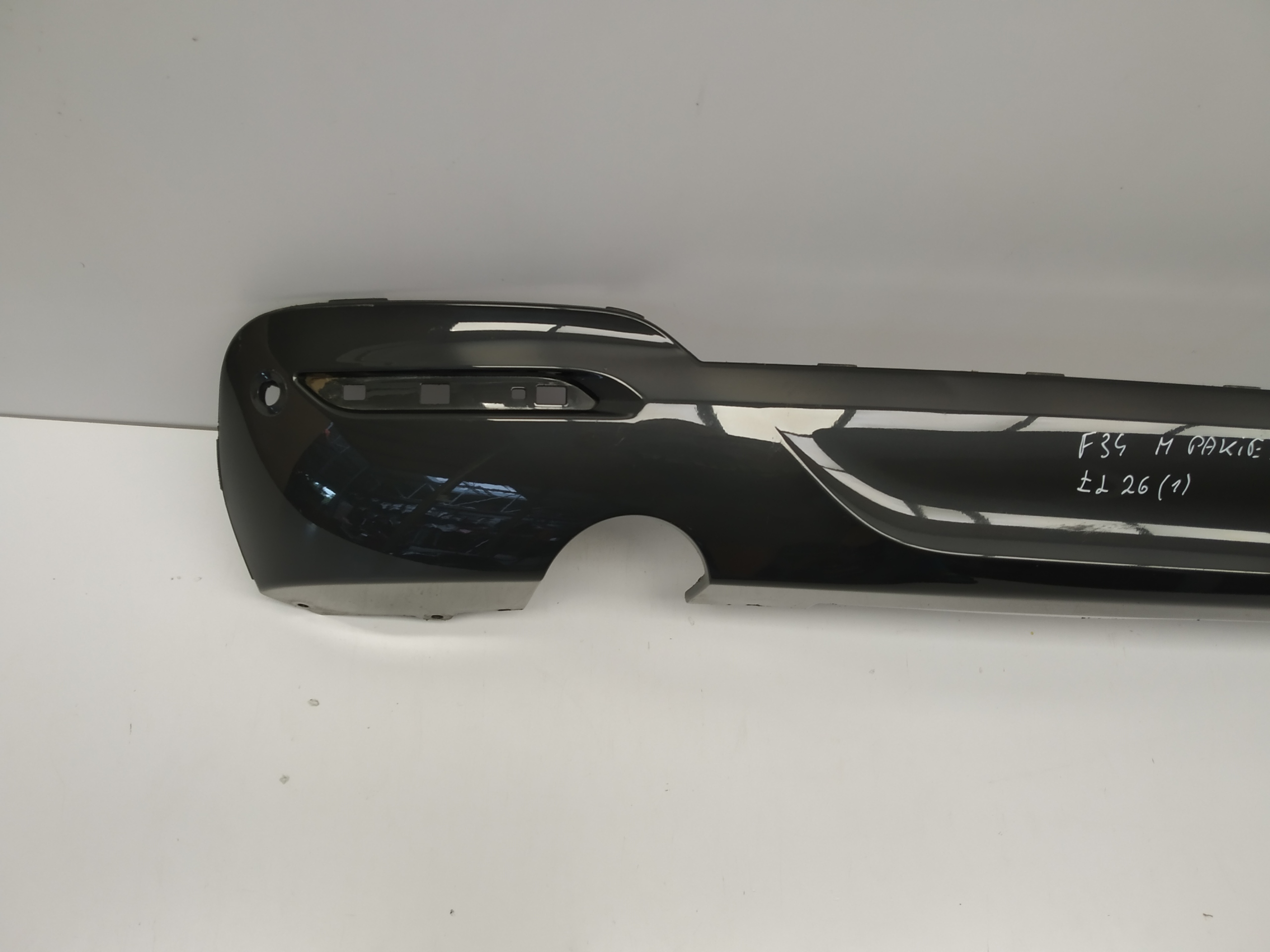 F34 Bmw M Pakiet hokej spoiler diffuser moulding rear part cap diffuser