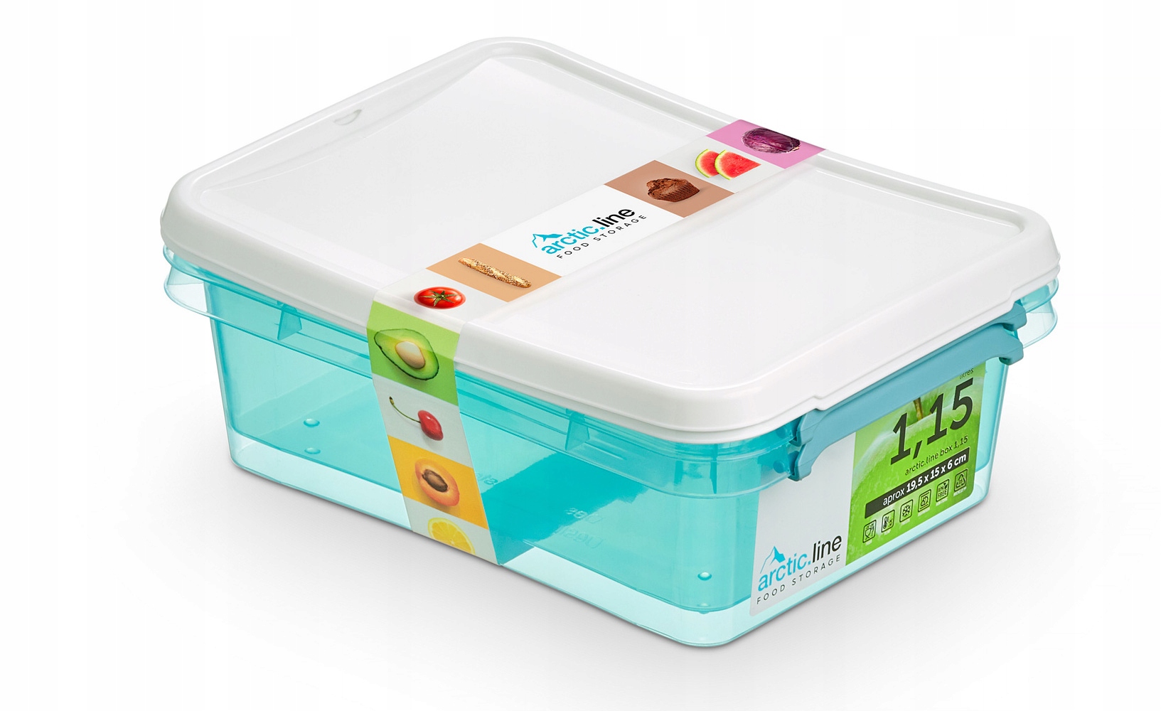 

Pojemniki pudełka plastikowe na żywność 2 x 1,15L