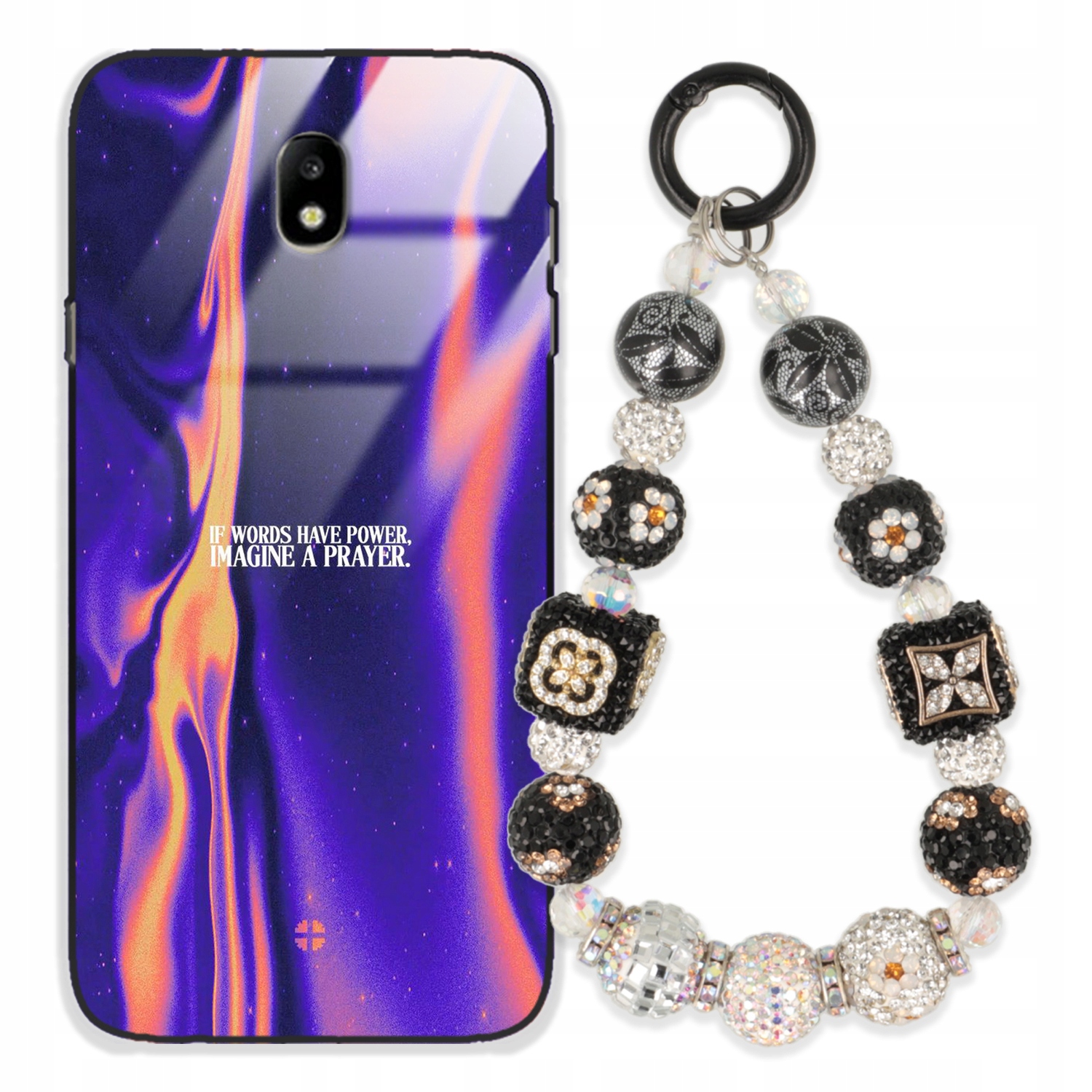 Puzdro Na Samsung J7 2017 Glass Kľúčenka Elegantné Prémiový Dizajn Puzdra