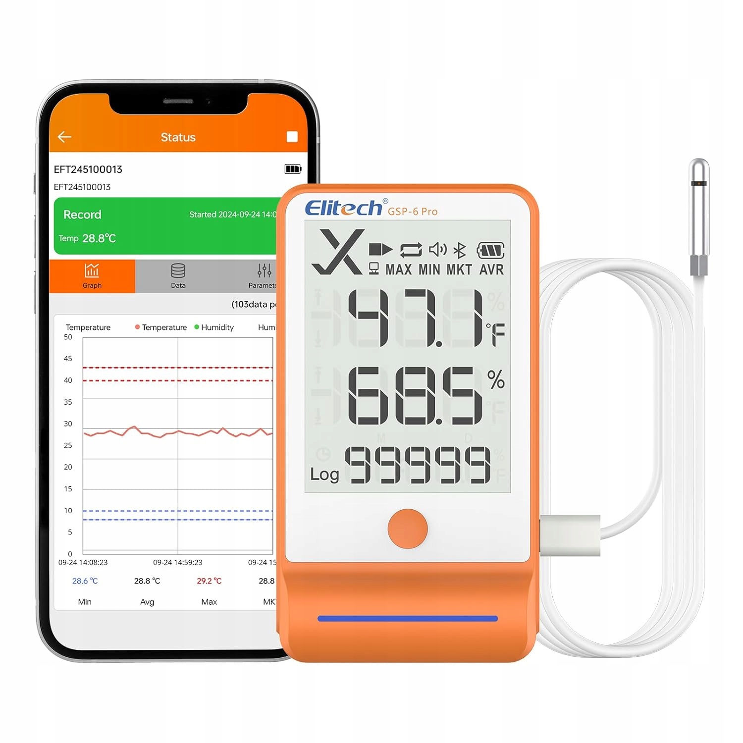 Termohigrometr Elitech GSP-6PRO