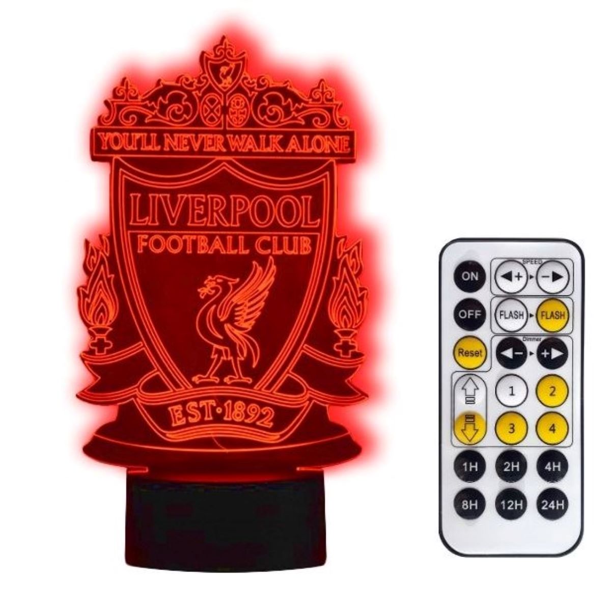 

Lampka Nocna 3D Led Fc Liverpool Piłka Usb Pilot