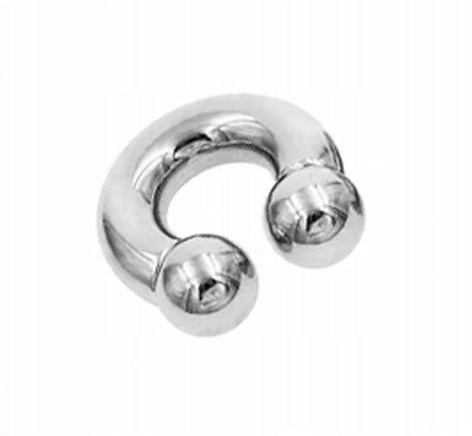 

Podkowa gruba srebrna plug ciężarek stal 8 mm