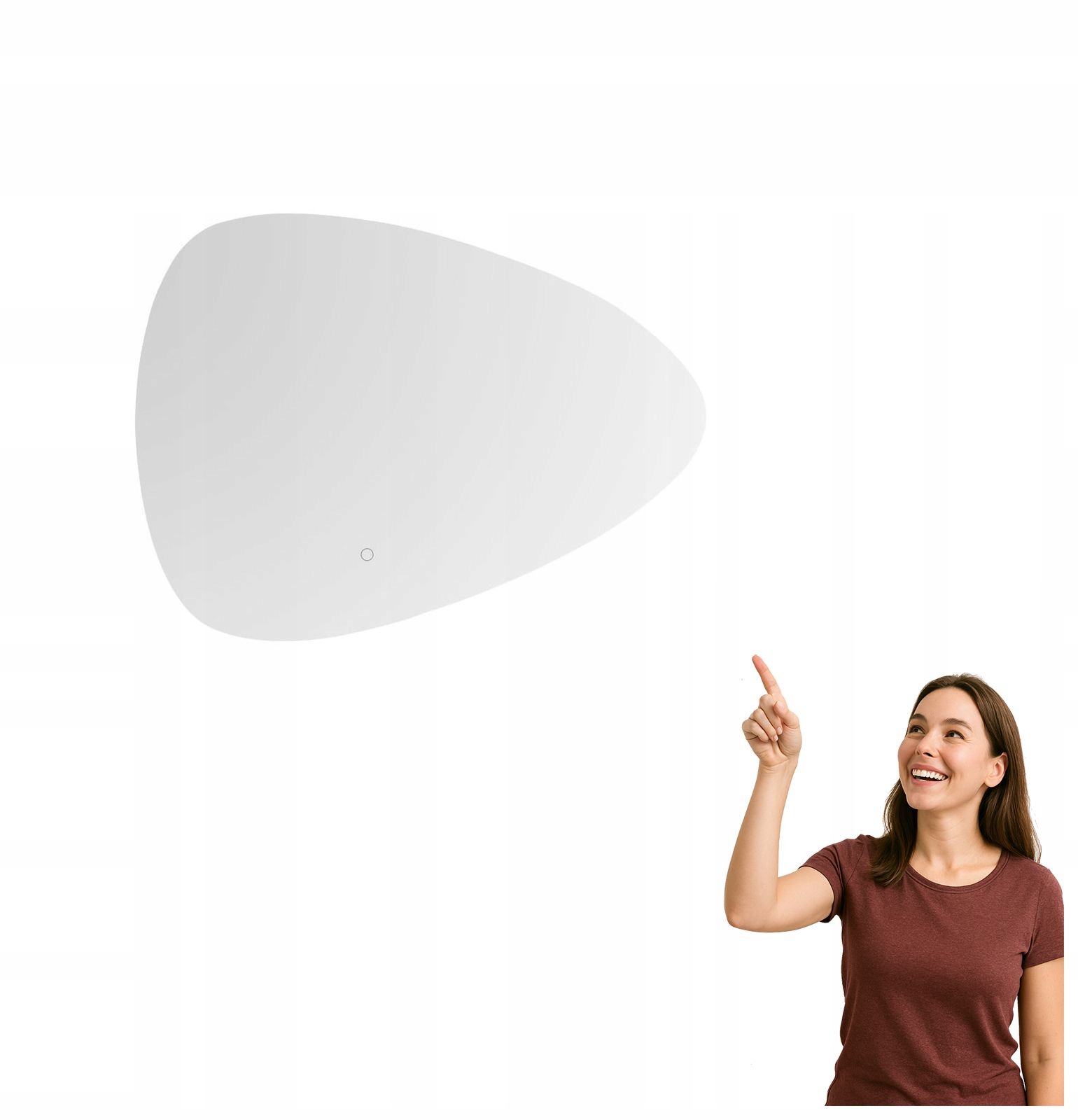 Oválne kúpeľňové zrkadlo s Led podsvietením 24W D3005 Zuma Line