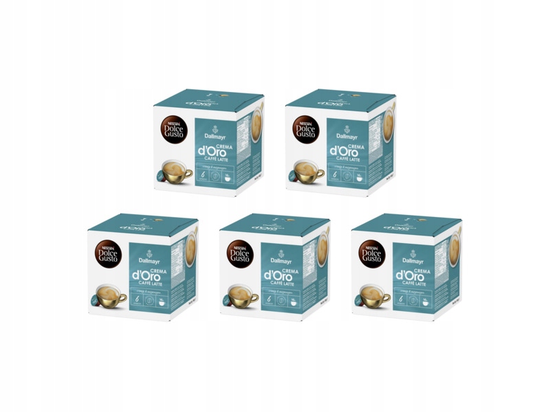 Kapsułki Nescafe Dallmayr Crema D Oro Caffe Latte do Dolce Gusto 5x16 szt.