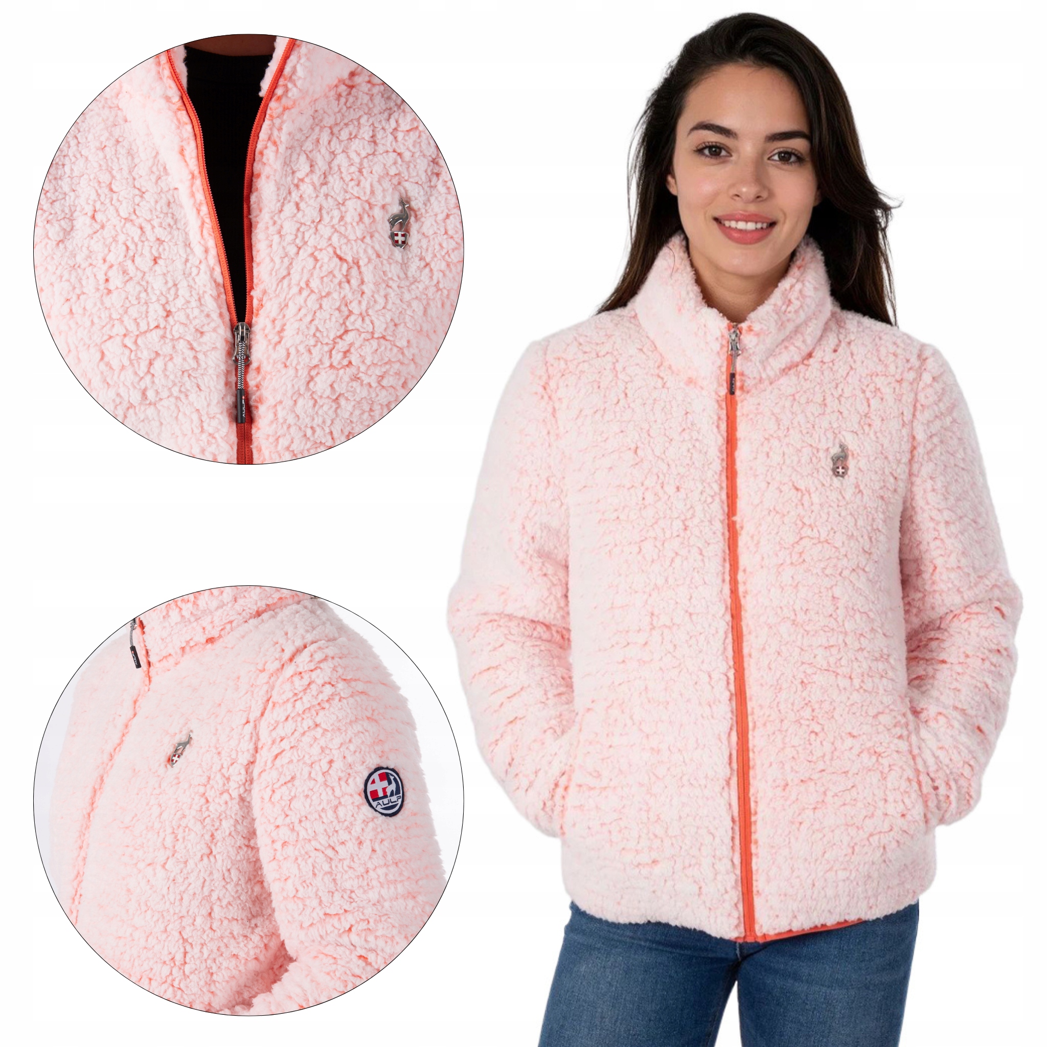 Dámský fleece Aulp Cairo termo měkký rozepínací 2 kapsy XL