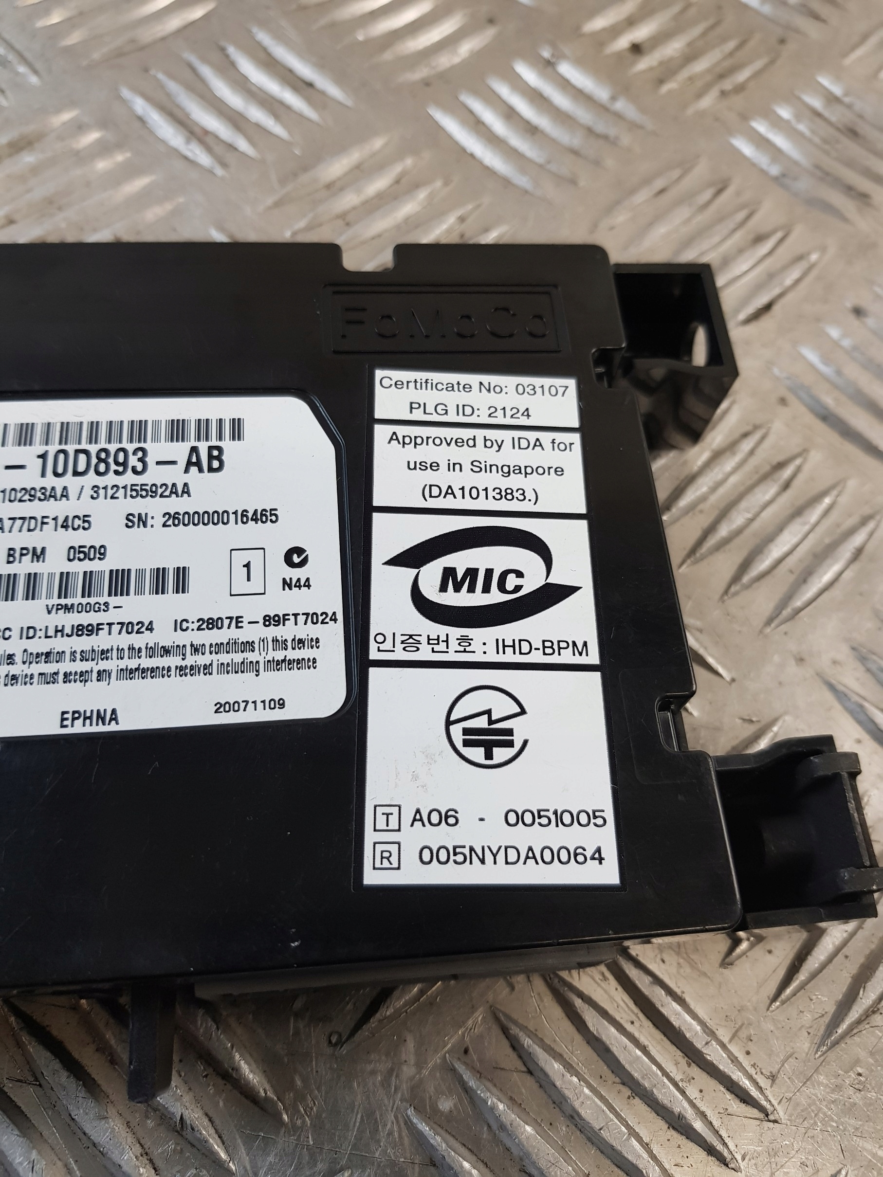 modulo BLUETOOTH 31210293AA 7G9N10D893AB VOLVO S80 II 07R