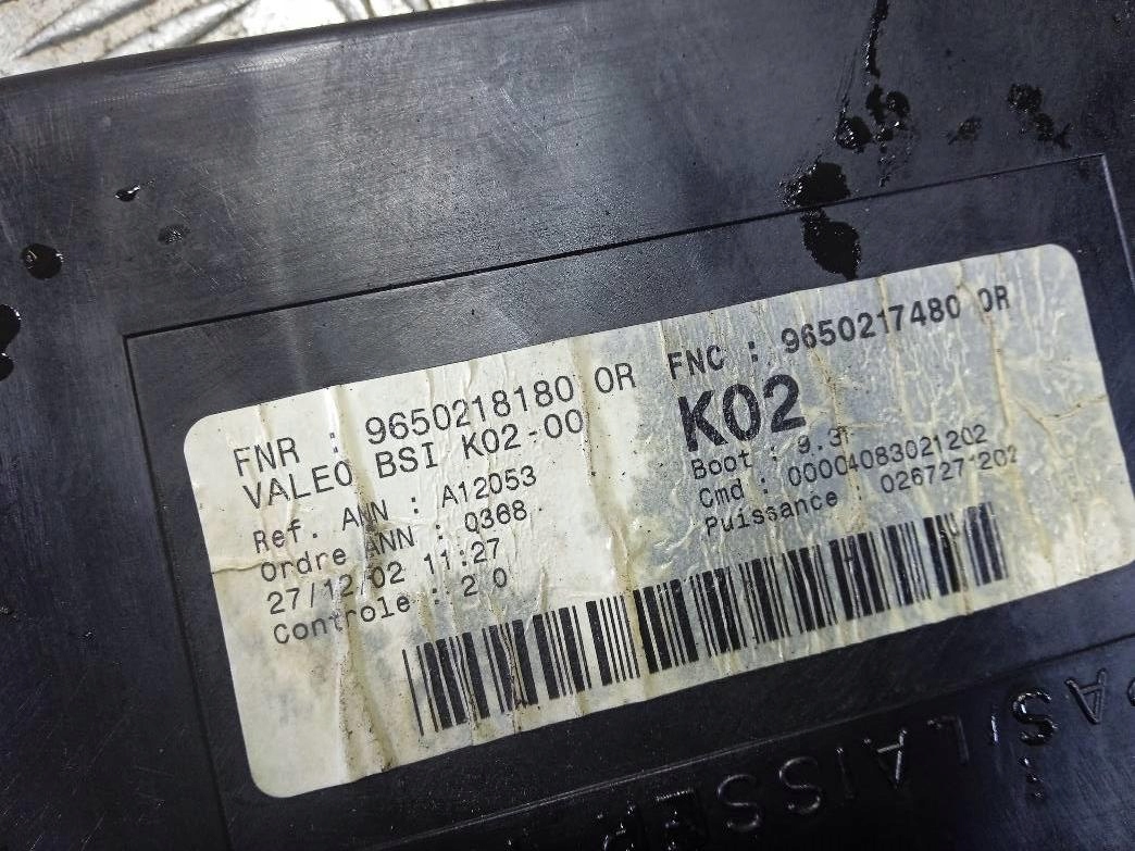 SKRZYNKA BSI PEUGEOT 307 SW 9650218180