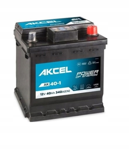 Akumulator Akcel 40Ah 340A P+