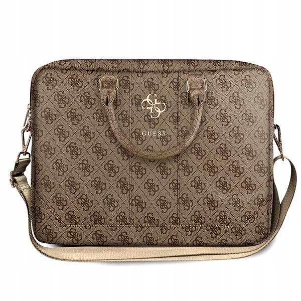 Taška Guess GUCB15G4GFBR 15 palců hnědá/brown 4G Uptown