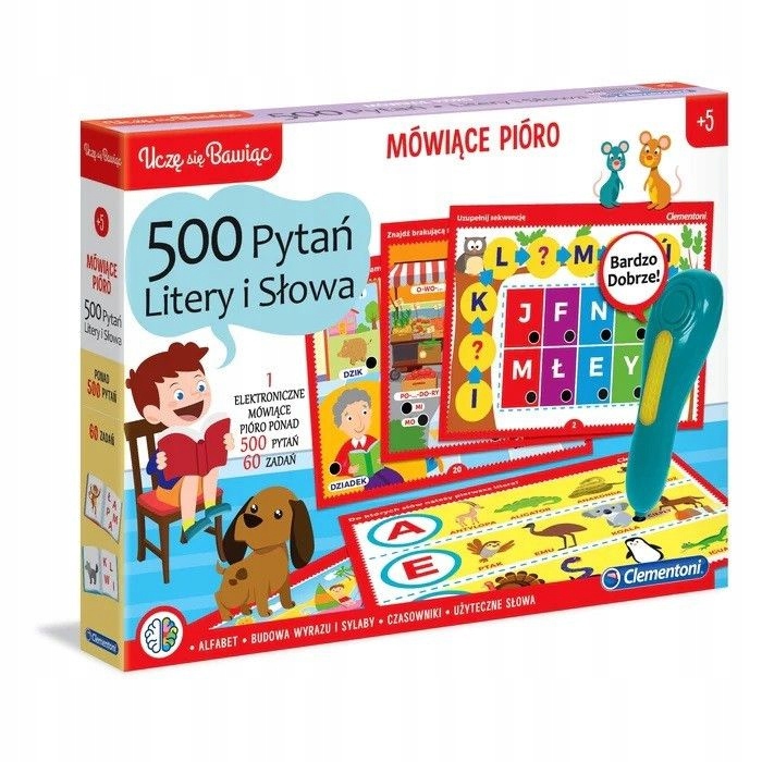 MÓWIĄCE PIÓRO 500 PYTAŃ LITERY I SŁOWA (GRA)