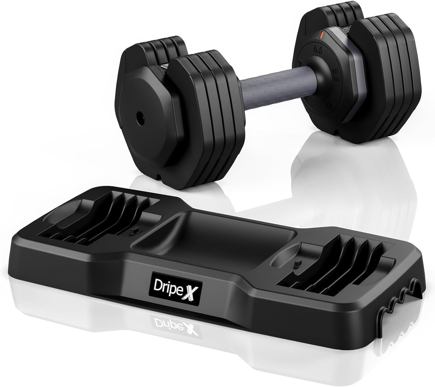 Dripex Regulowany Hantel 2-11 kg, 5 w 1 Zestaw Hantel z Podstawką, Siłownia