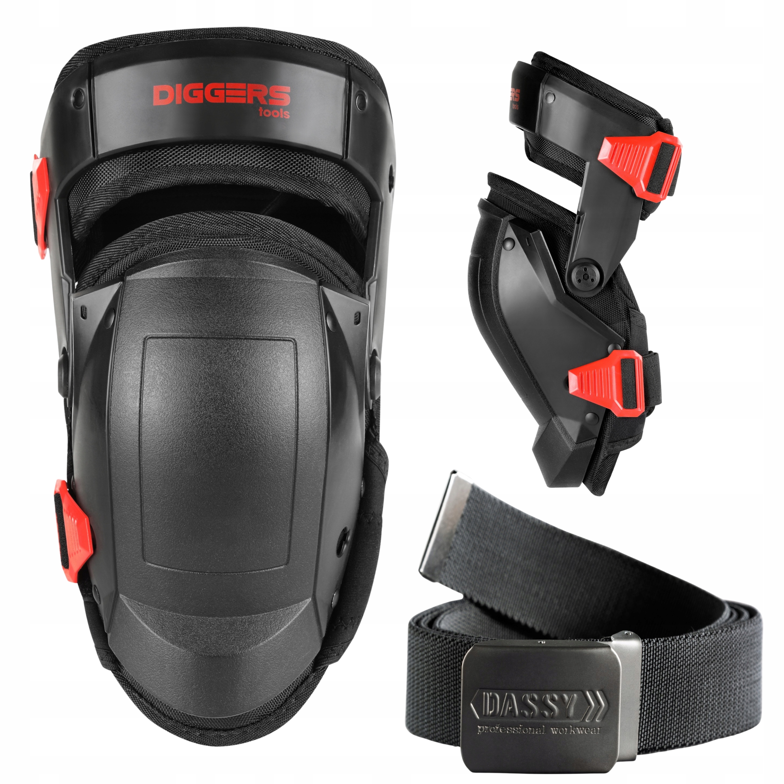 Pracovní chrániče kolen Diggers gelové chrániče kolen DK-781 pásek