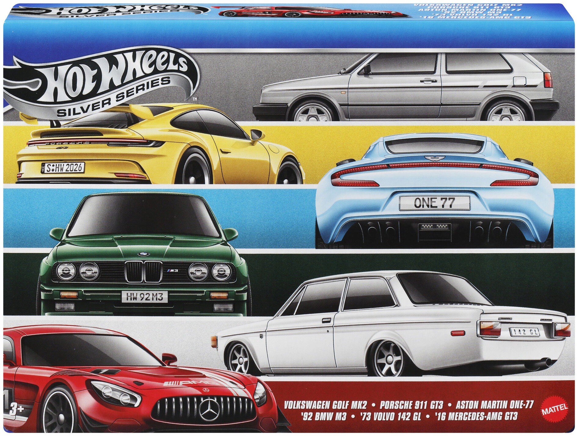 Hot Wheels Euro Style Zestaw Kolekcjonerski 6szt JLB25 Nowe Modele Metalowe