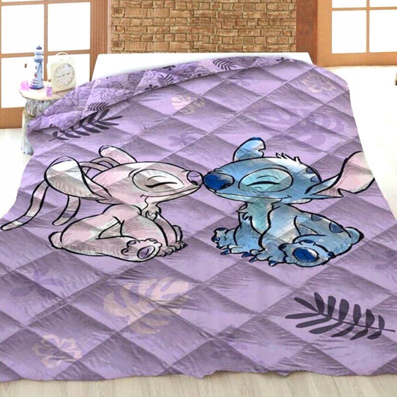 Narzuta pikowana Stitch Kołdra Stich dziecięca łóżko Sticz Andzia 140x200