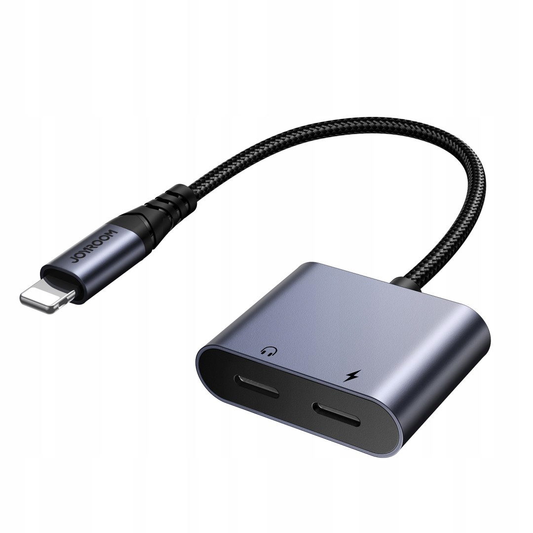 2w1 Adapter przejściówka do iPhone ładowarka słuchawki Lightning 2x Lig
