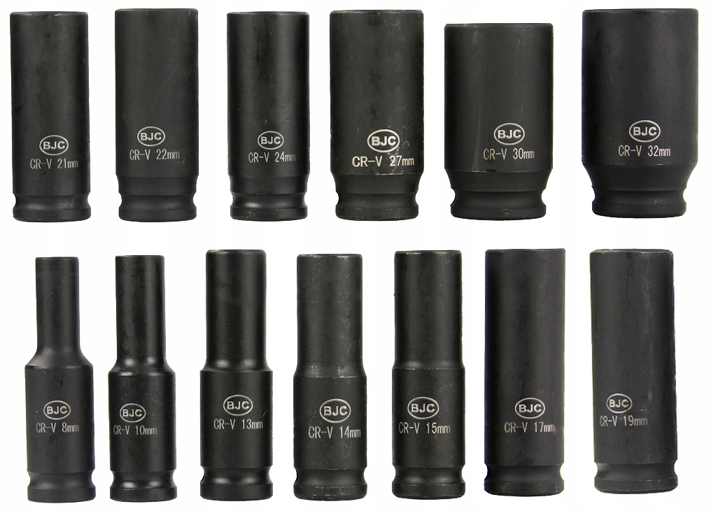 ZESTAW NASADEK UDAROWYCH 8-32 1/2 NASADKI UDAROWE Typ 6-kątna