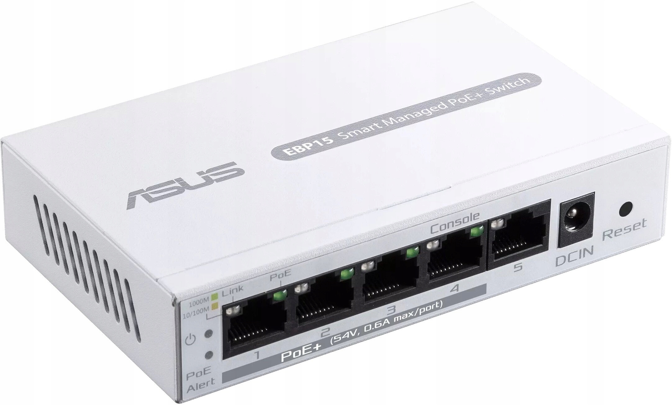 ASUS ExpertWiFi EBP15 5-Port GbE smart managed PoE+ switch, 4 PoE+ ports, 60W, Supports PoE priority setting, Perfect for PoE APs, IP Cameras, VoIP Phones, Centralized app management with ExpertWiFi router — 7