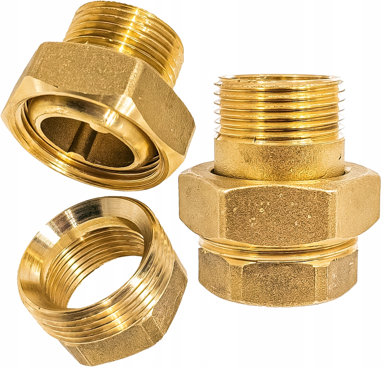 ŚRUBUNEK MOSIĘŻNY STOŻKOWY RÓWNOPRZELOTOWY FI 1" DN25 PROSTY MOCNY SOLIDNY