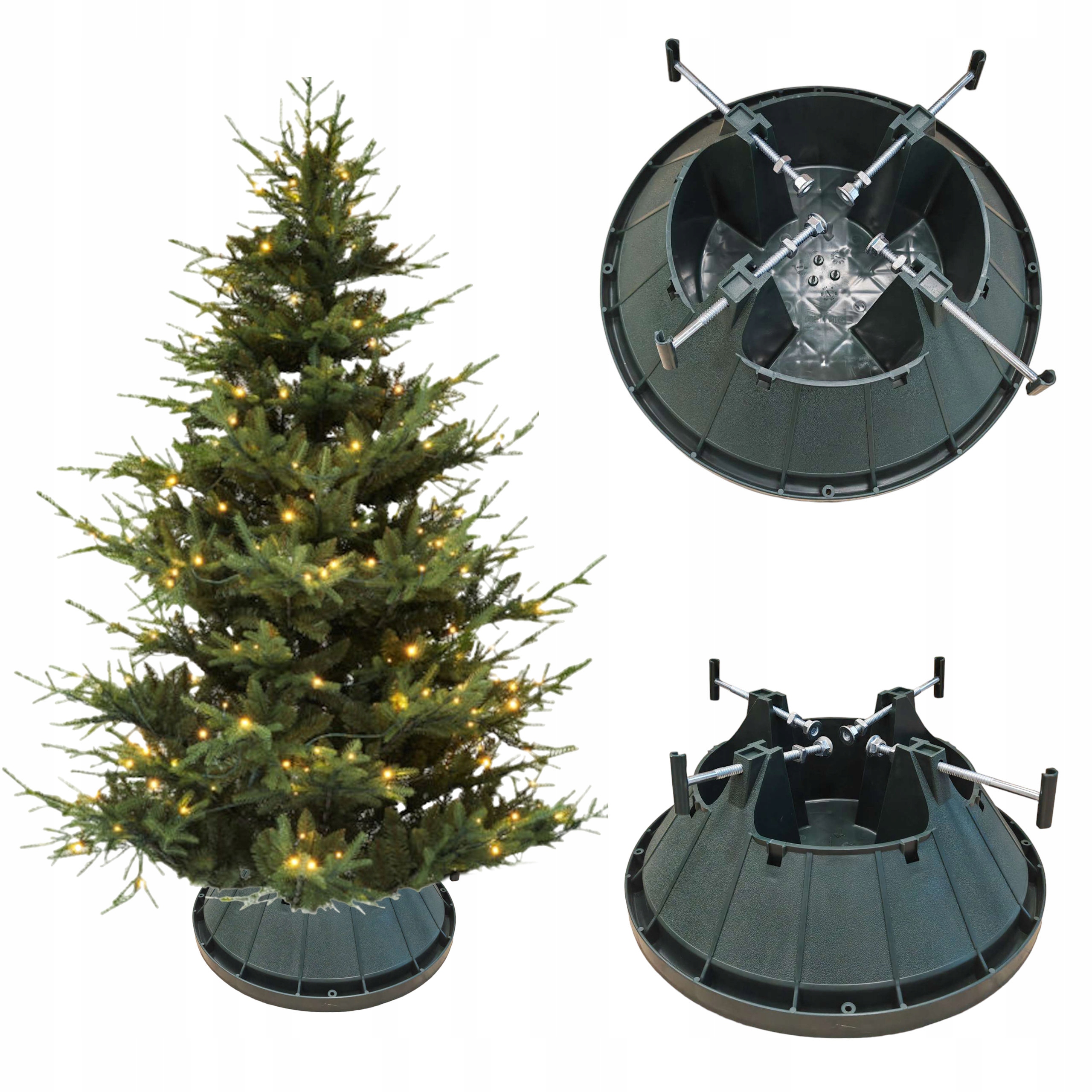 Stojan Na Vánoční Stromek Velký Pro Stromek, Podstavec Na Vánoční Stromek Zelený