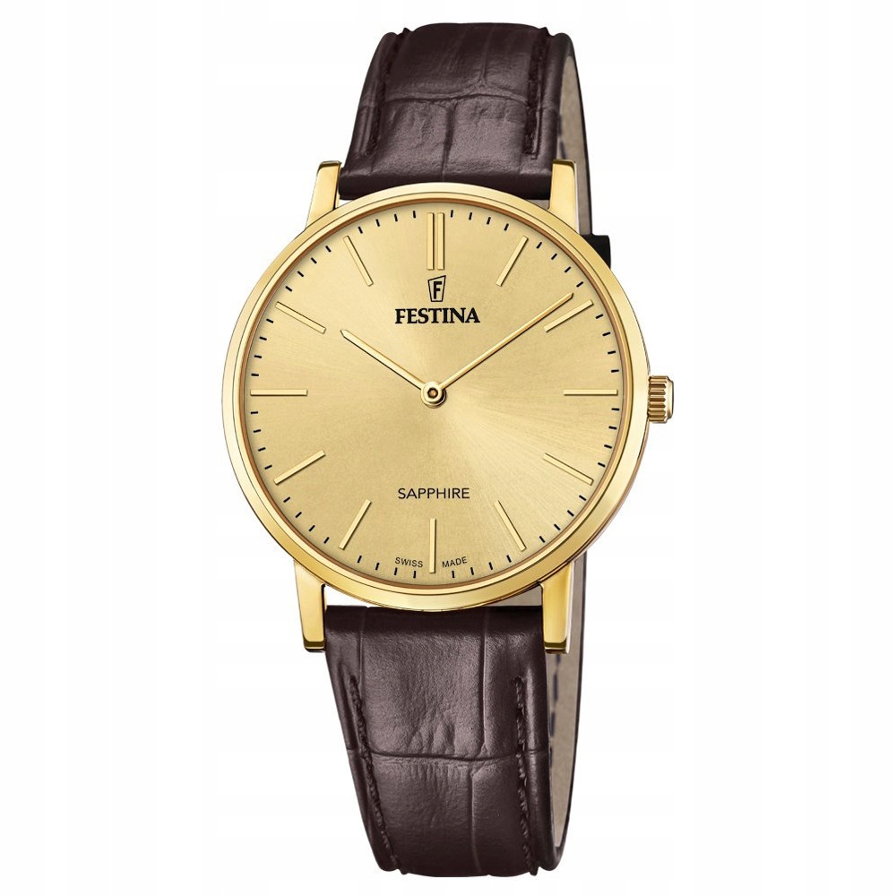 Pánské Hodinky Festina F20016-2, hnědý řemínek