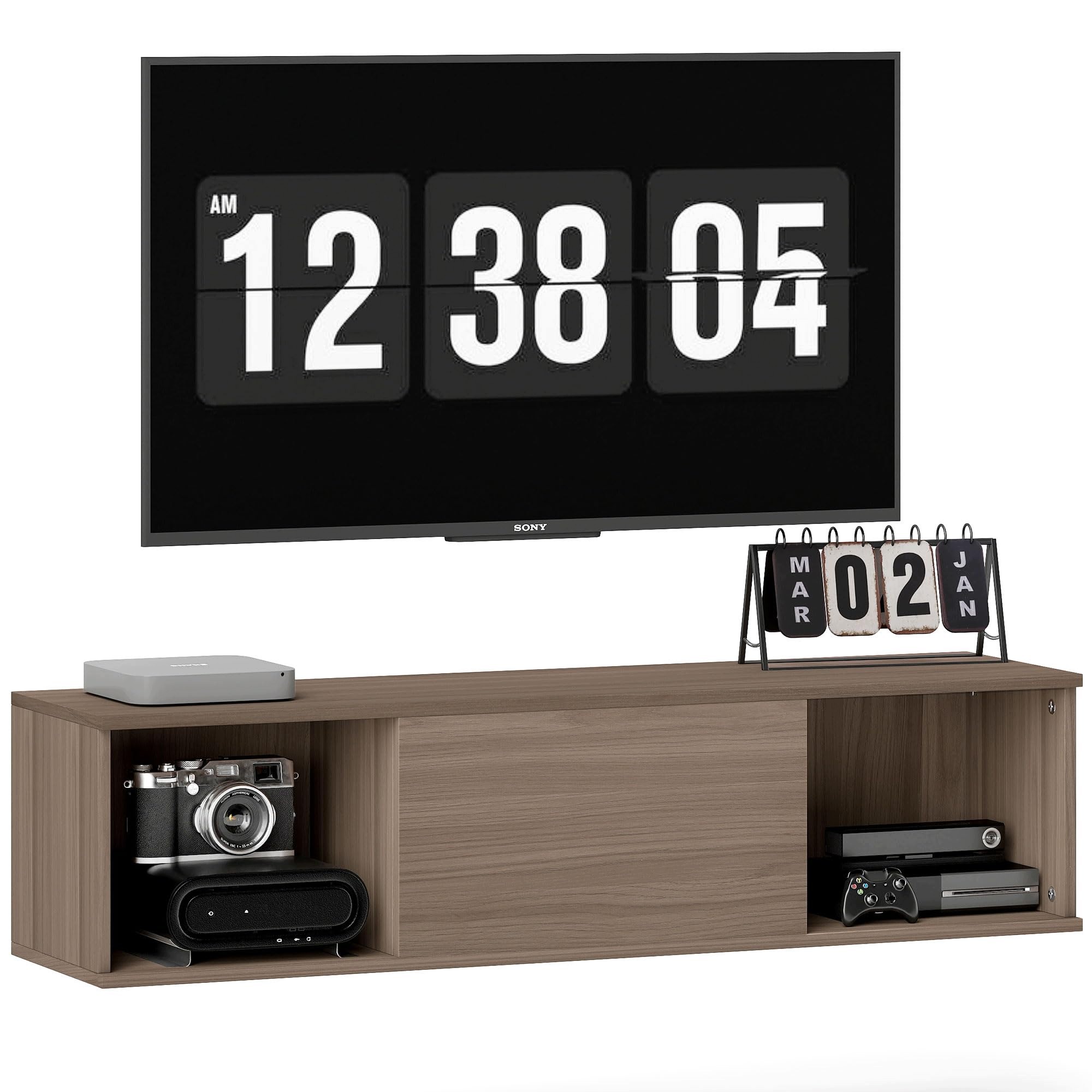 Homcom Závěsná skříňka pod televizor 120 cm, moderní skříň