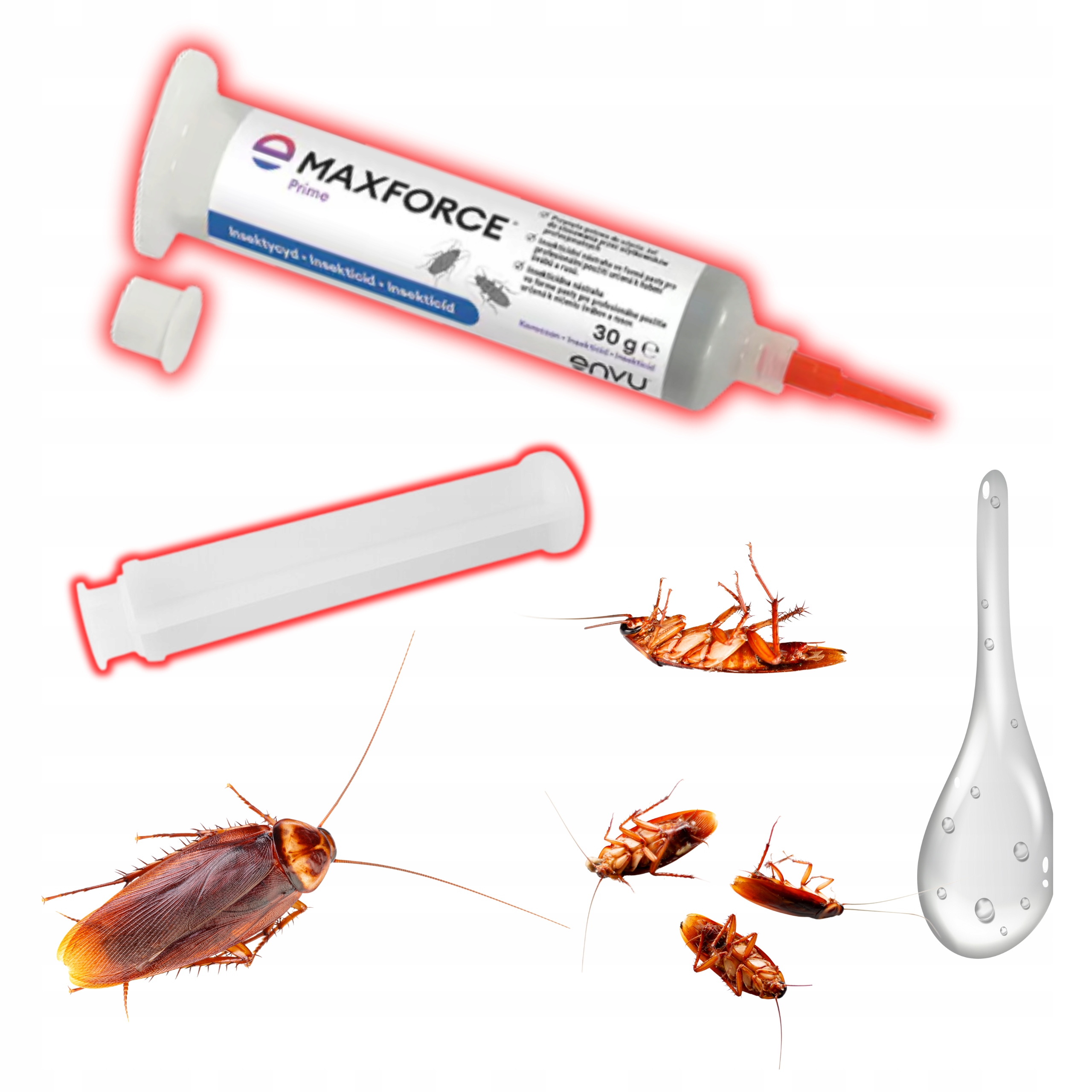 Żel Środek Preparat Na Prusaki Karaluchy Mocna Trutka Maxforce Prime 30G