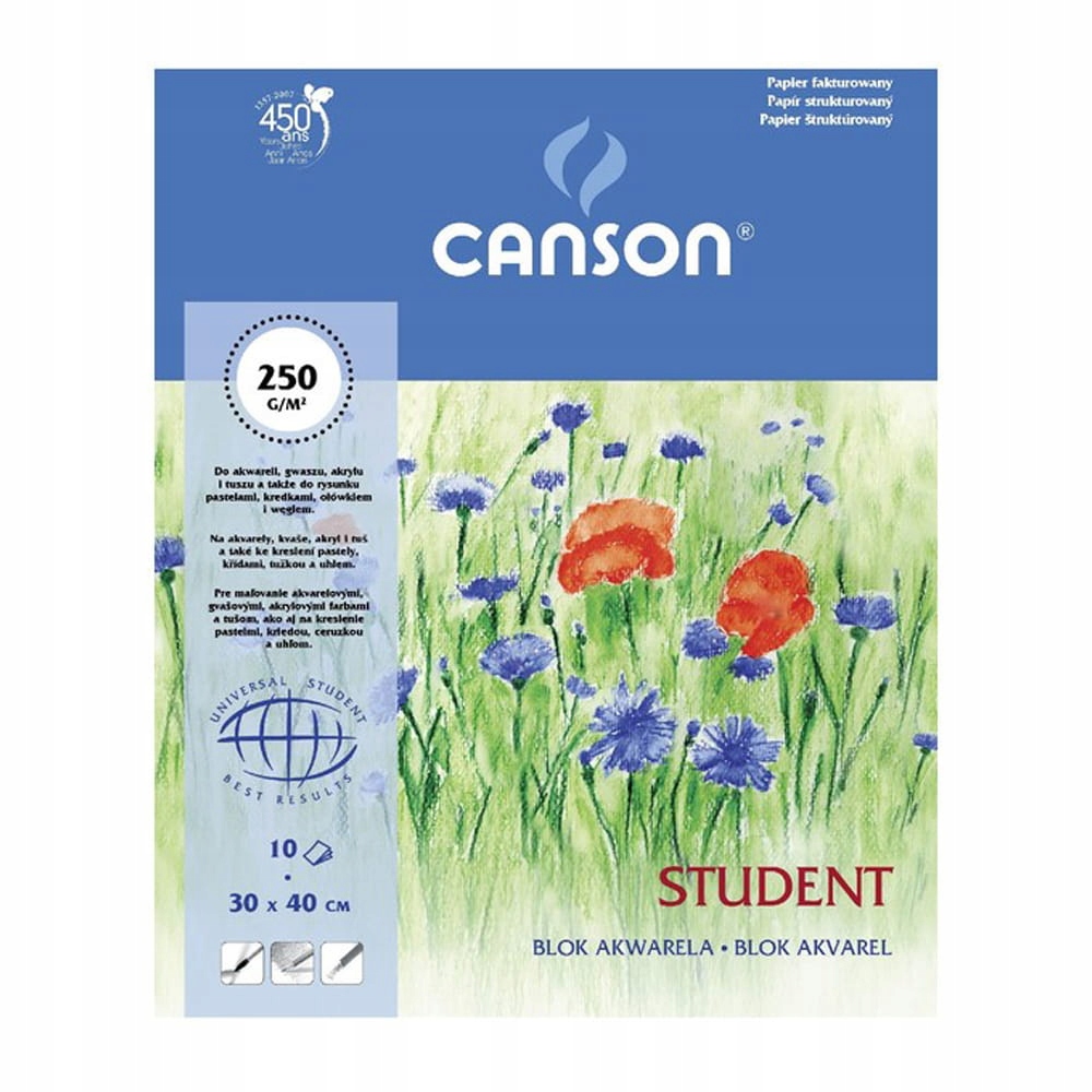 Blok do akwareli Canson Student - A3 - 250 g