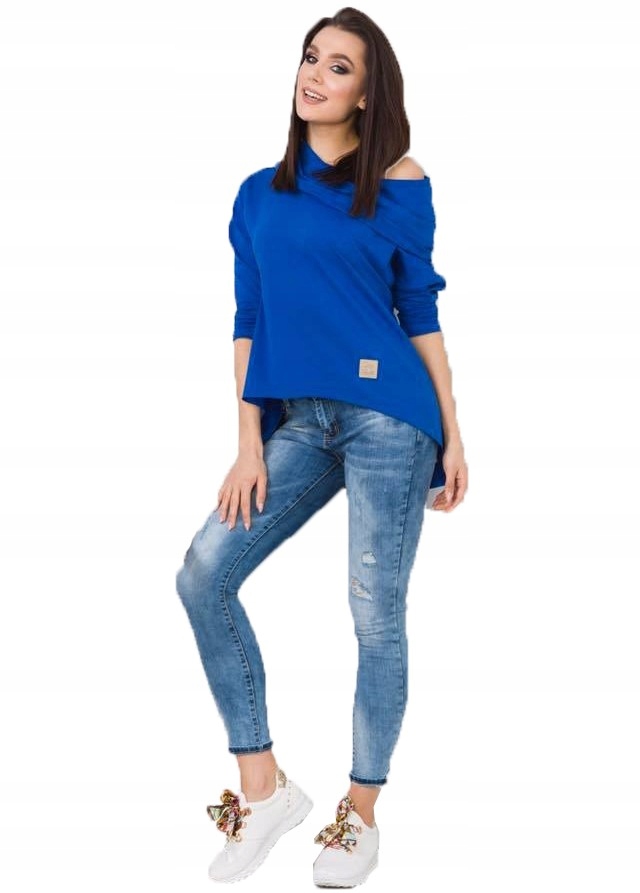 

Asymetryczna Tunika Bluza Sukienka Komin Kaptur XL