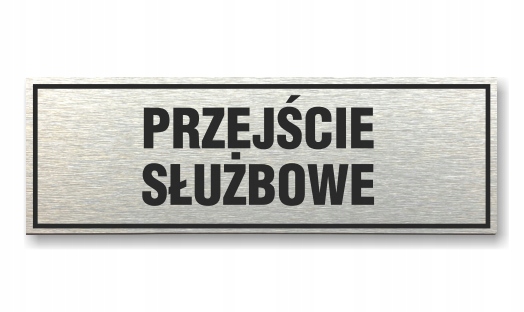 Tabliczka z taśmą OPA-35 - PRZEJŚCIE SŁUŻBOWE