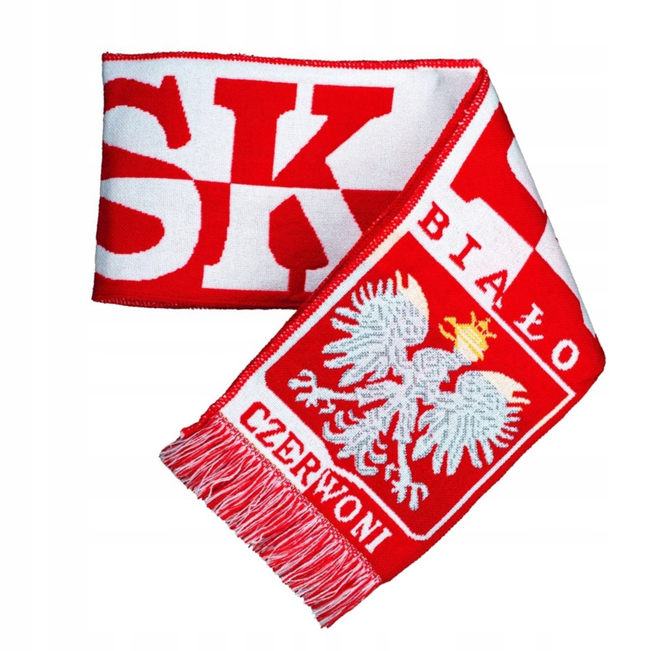 SZALIK POLSKA BIAŁO CZERWONI do KIBICOWANIA dwustronny FIFA EURO 2024 Rodzaj jednostronny