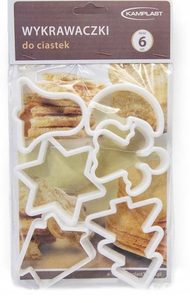 foremki wykrawaczki do ciastek plastikowe 6szt. Boże Narodzenie — 6