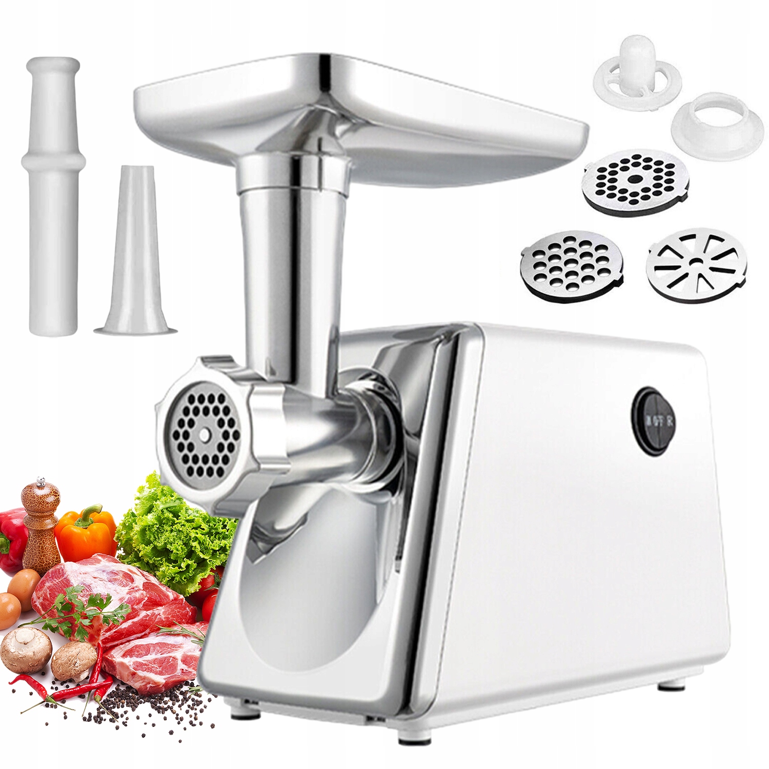 Elektrický Mlýnek Na Maso Na Výrobu Klobás 800W 3 Sítka