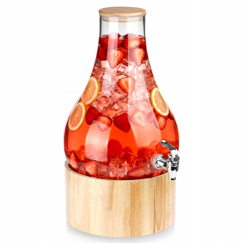Sklenice Nápoje Velká sklenice Distributor skla Kohoutkem Stojanem 6,5L