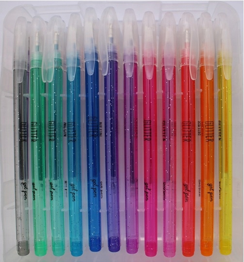 Wielokolorowe długopisy żelowe - 48 kolorów Kolor Wielokolorowy