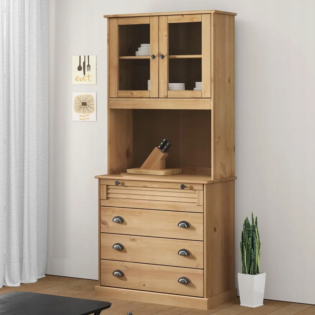 vidaXL Příborník Vigo 80 x 40 x 176 cm masivní borové dřevo