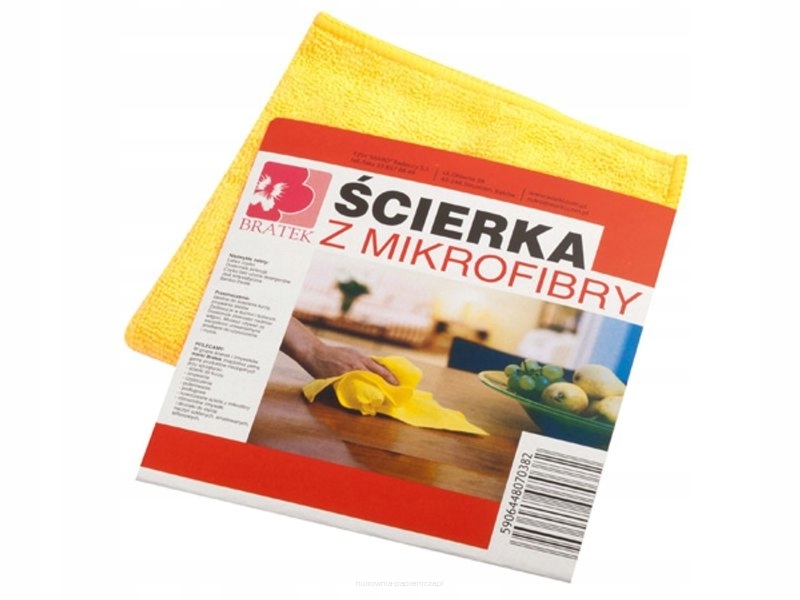 

Ścierka mikrofibra (mikrofaza) Bratek 32X32 MIX