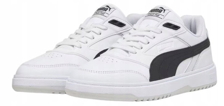 Puma Doublecourt Pánské Sportovní Bílé Boty S Černým Logem 43 3DA