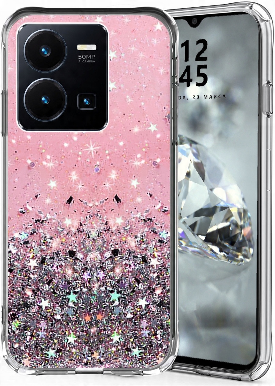 

Etui Do Vivo Y22S Y35 Shining Brokat Case